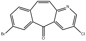 7-BROMO-3-CHLORO-5H-BENZO[4,5]CYCLOHEPTA[1,2-B]PYRIDIN-5-ONE Struktur