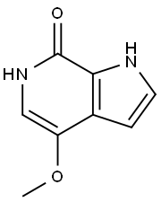 7-Hydroxy-4-methoxy-6-azaindole Struktur