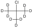 2-CHLORO-2-METHYLPROPANE-D9 Struktur