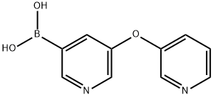 5-(Pyridin-3-yloxy)pyridine-3-boronic acid Struktur