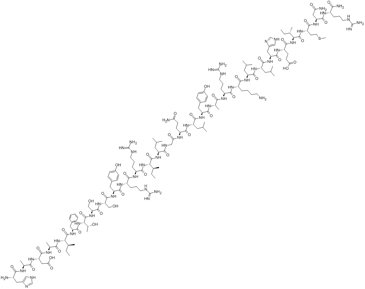 GRF (1-29) AMIDE (RAT) Struktur