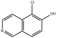 6-Isoquinolinol,  5-chloro- Struktur