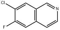 7-CHLORO-6-FLUOROISOQUINOLINE Struktur