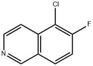 5-CHLORO-6-FLUOROISOQUINOLINE Struktur