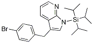 3-(4-broMobenzyl)-1-(triisopropylsilyl)-1H-pyrrolo[2,3-b]pyridine Struktur