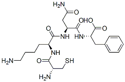 Cysteinyl-lysyl-asparaginyl-phenylalanine Struktur