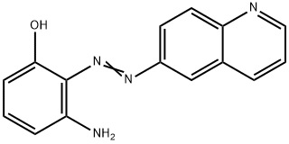 3-Amino-2-(6-quinolylazo)phenol Struktur