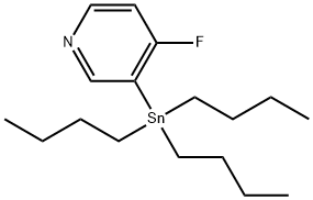 4-Fluoro-3-(tributylstannyl)pyridine Struktur