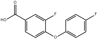 3-fluoro-4-(4-fluorophenoxy)benzoic acid Struktur