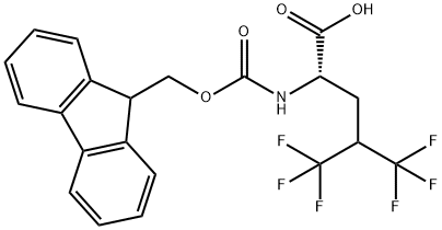 (S)-N-Fmoc-5,5,5,5,5,5-Hexafluoroleucine Struktur