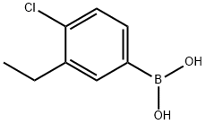 4-CHLORO-3-ETHYLPHENYLBORONIC ACID Struktur