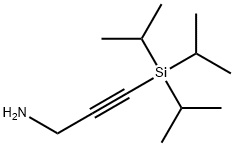 2-Propyn-1-amine, 3-[tris(1-methylethyl)silyl]- Struktur