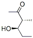 2-Hexanone, 4-hydroxy-3-methyl-, (R*,R*)- (9CI) Struktur