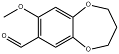 8-methoxy-3,4-dihydro-2H-1,5-benzodioxepine-7-carbaldehyde(SALTDATA: FREE) Struktur