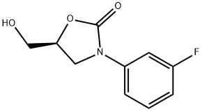 (S)-3-(3-FLUOROPHENYL)-5-(HYDROXYMETHYL)OXAZOLIDIN-2-ONE Struktur