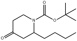 1-BOC-2-N-BUTYL-PIPERIDIN-4-ONE Struktur