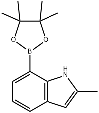 2-METHYL-7-(4,4,5,5-TETRAMETHYL-1,3,2-DIOXABOROLAN-2-YL)-1H-INDOLE Struktur