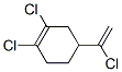 Cyclohexene, 1,2-dichloro-4-(1-chloroethenyl)- Struktur