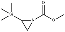 1-Aziridinecarboxylic  acid,  2-(trimethylsilyl)-,  methyl  ester Struktur