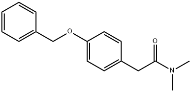 4-(BENZYLOXY)-N,N-DIMETHYLPHENYLACETAMIDE Struktur