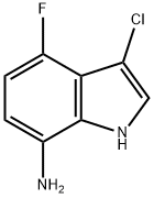 1H-Indol-7-amine, 3-chloro-4-fluoro- Struktur