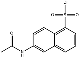 1-Naphthalenesulfonyl chloride, 6-(acetylamino)- Struktur