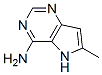 5H-Pyrrolo[3,2-d]pyrimidine, 4-amino-6-methyl- (7CI) Struktur