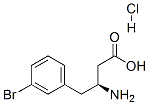 (S)-3-Amino-4-(3-Bromophenyl)butyric Acid Hydrochloride Struktur