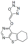 [1]Benzothieno[2,3-d]pyrimidine,  5,6,7,8-tetrahydro-4-(1,2,3,4-oxatriazol-5(2H)-ylidenemethoxy)- Struktur