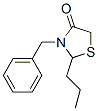 3-benzyl-2-propyl-thiazolidin-4-one Struktur