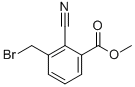 3-(Bromomethyl)-2-cyanoBenzoic  acid  methyl  ester Struktur