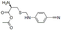 acetyl-S-(4-cyanoanilinomethyl)cysteine Struktur