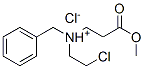 benzyl-(2-chloroethyl)-(2-methoxycarbonylethyl)azanium chloride Struktur