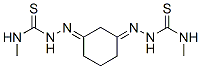 2,2'-(1,3-Cyclohexanediylidene)bis[N-methyl-1-hydrazinecarbothioamide] Struktur