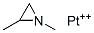 dimethylaziridine platinum(II) Struktur