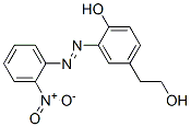 4-hydroxy-3-[(2-nitro-phenyl)azo]-Benzeneethanol Struktur