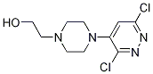 2-(4-(3,6-dichloropyridazin-4-yl)piperazin-1-yl)ethanol Struktur