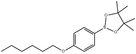 2-[4-(Hexyloxy)phenyl]-4,4,5,5-tetramethyl-1,3,2-dioxaborolane Struktur