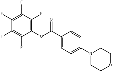 Pentafluorophenyl 4-morpholin-4-ylbenzoate Struktur