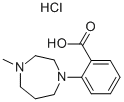 2-(4-Methylperhydro-1,4-diazepin-1-yl)benzoic acid hydrochloride 0.5 hydrate Struktur