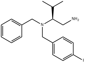 (S)-N2-(4-IODOBENZYL)-N2-BENZYL-3-METHYLBUTANE-1,2-DIAMINE Struktur