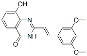 4(3H)-Quinazolinone,  2-[(1E)-2-(3,5-dimethoxyphenyl)ethenyl]-8-hydroxy- Struktur