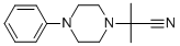 2-METHYL-2-(4-PHENYLPIPERAZINO)PROPANENITRILE Struktur