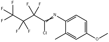 N-(4-METHOXY-2-METHYLPHENYL)-2,2,3,3,4,4,4-HEPTAFLUOROBUTANIMIDOYL CHLORIDE Struktur