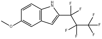 5-METHOXY-2-PERFLUOROPROPYLINDOLE Struktur