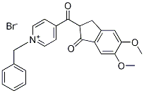 PyridiniuM, 4-[(2,3-dihydro-5,6-diMethoxy-1-oxo-1H-inden-2-yl)carbonyl]-1-(phenylMethyl)-, broMide Struktur