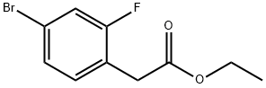 Ethyl 2-(4-bromo-2-fluorophenyl)acetate Struktur