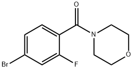 4-Bromo-2-fluoro-(morpholinocarbonyl)benzene Struktur