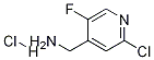 C-(2-Chloro-5-fluoro-pyridin-4-yl)-MethylaMine hydrochloride Struktur