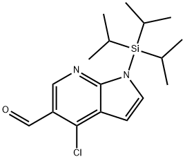 1H-Pyrrolo[2,3-b]pyridine-5-carboxaldehyde, 4-chloro-1-[tris(1-methylethyl)silyl]-